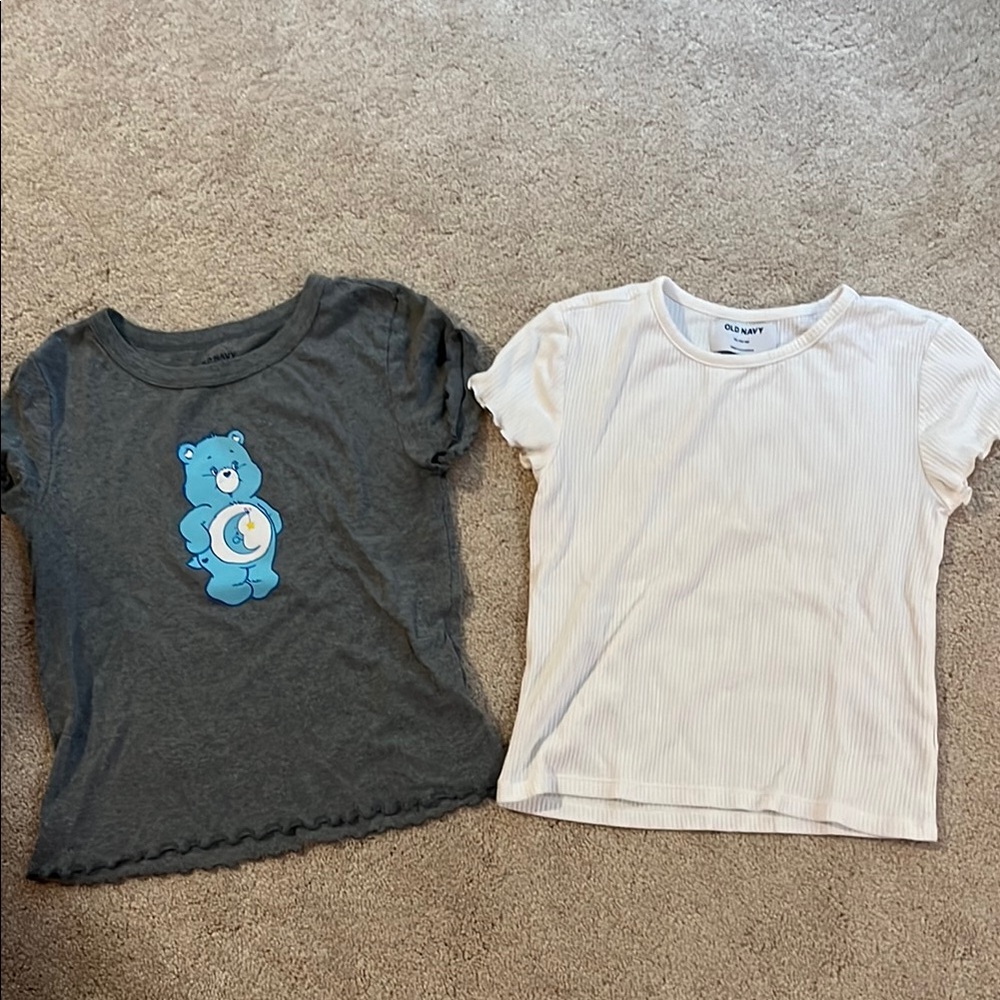 Old Navy Kids Gray and White T-Shirts